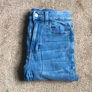 Super Stretch Light Wash A&E High Rise Jeans